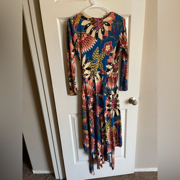Farm Rio Toucan Jersey Wrap Women’s Dress Small - Picture 7 of 7